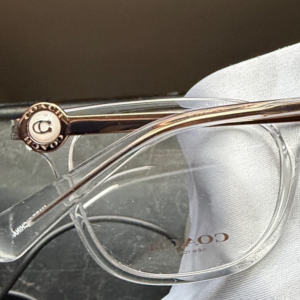 Coach Transparent Frame Eyeglasses - Picture 5 of 7